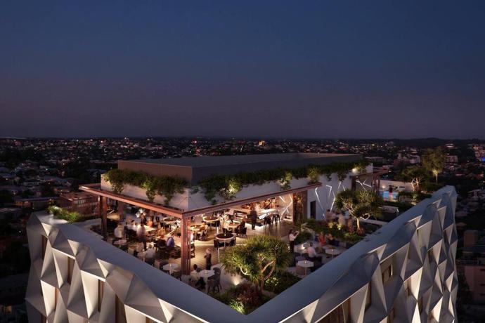 Imagen del bar/restaurante del Hotel X Brisbane Fortitude Vly, Vignette Collection, an IHG Hotel. Foto 8