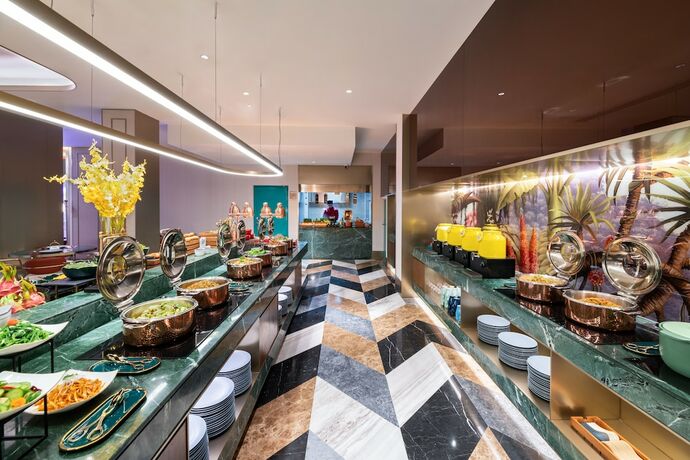 Imagen del bar/restaurante del Hotel Xi'an Bell Tower South Gate Manxin. Foto 15