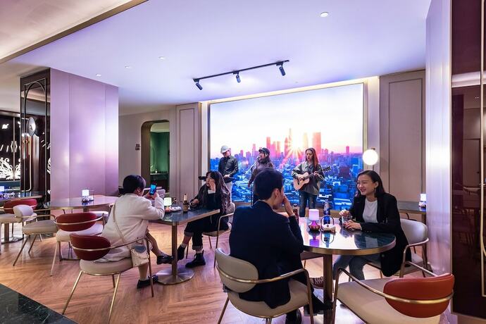 Imagen del bar/restaurante del Hotel Xi'an Bell Tower South Gate Manxin. Foto 16