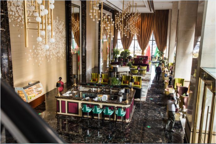 Imagen del bar/restaurante del Hotel Ximei Continental Shijiazhuang. Foto 7