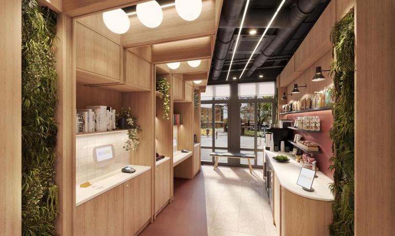 Imagen de los interiores del Hotel YOTELPAD London Stratford. Foto 7