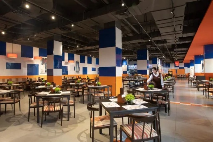 Imagen del bar/restaurante del Hotel Yinghai Apartment Zhuhai Chimelong. Foto 9