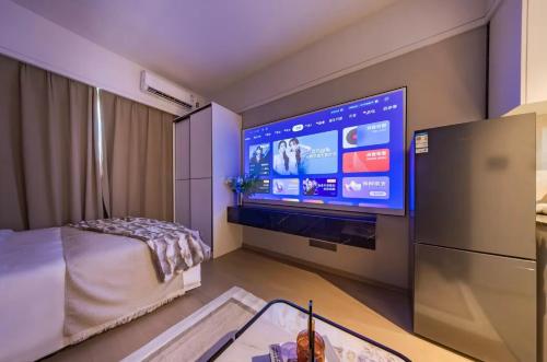 Imagen de la habitación del Hotel Yoomanjoo High City View - Shenzhenbei Railway Guanlan Avenue Xikeng. Foto 17