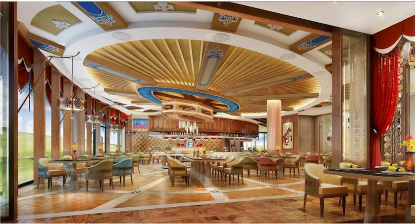 Imagen del bar/restaurante del Hotel Yu Dao Kou Arcadia Prairie Resort. Foto 19