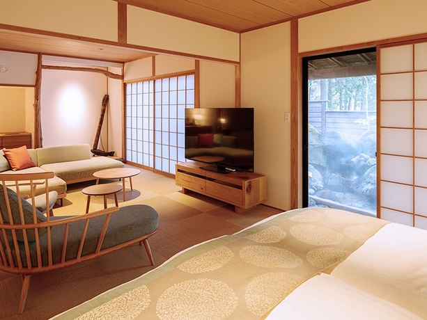 Imagen de los exteriores del Hotel Yufuin Rakuyu. Foto 16