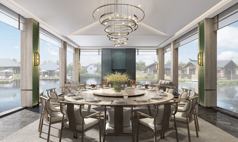 Imagen del bar/restaurante del Hotel Yutopia Wuyi Mountain Retreat. Foto 2