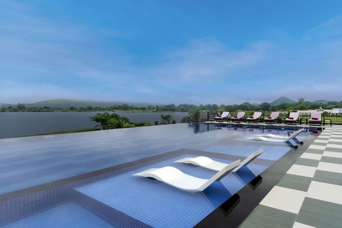 Imagen de la piscina del Hotel Zana Lake Resort Udaipur. Foto 20