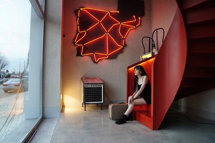 Imagen de los interiores del Hotel Zero Box Lodge Coimbra. Foto 19