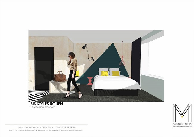 Imagen de la habitación del Hotel ibis Styles Rouen Centre Rive Gauche. Foto 9