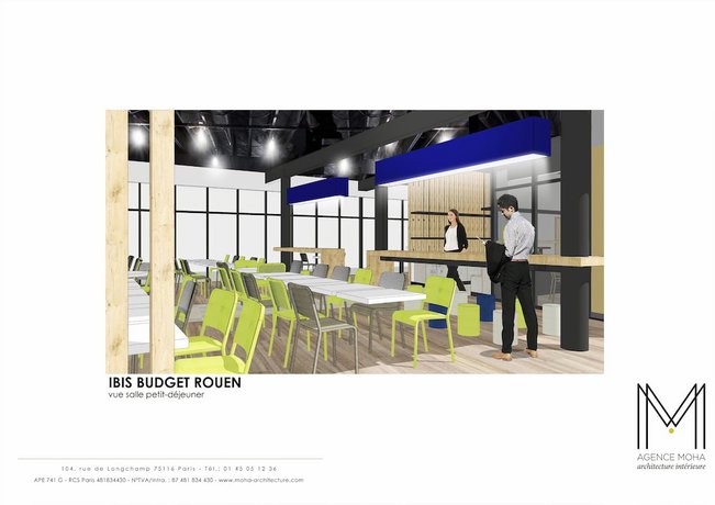 Imagen de los interiores del Hotel ibis budget Rouen Centre Rive Gauche. Foto 17