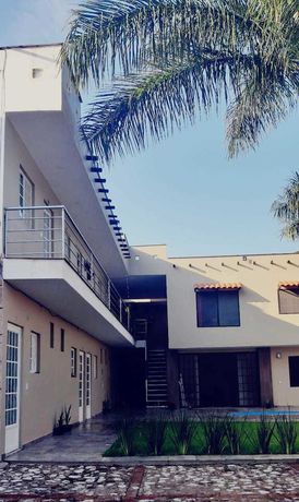 Imagen de los exteriores del Hotel las Palmas Jocotepec. Foto 13