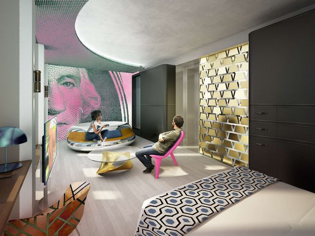 Imagen de la habitación del Hotel nhow Frankfurt. Foto 15