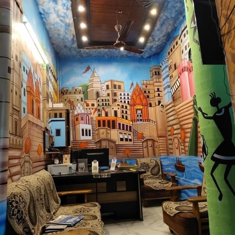 Imagen de los interiores del Hotel the Gangotri inn. Foto 12
