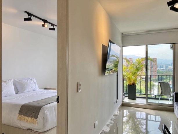 Imagen de la habitación del Hotel w Magnificent 1BR With Terrace at Poblado. Foto 3