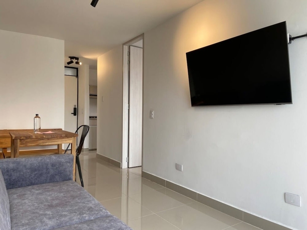 Imagen de la habitación del Hotel w Magnificent 1BR With Terrace at Poblado. Foto 8