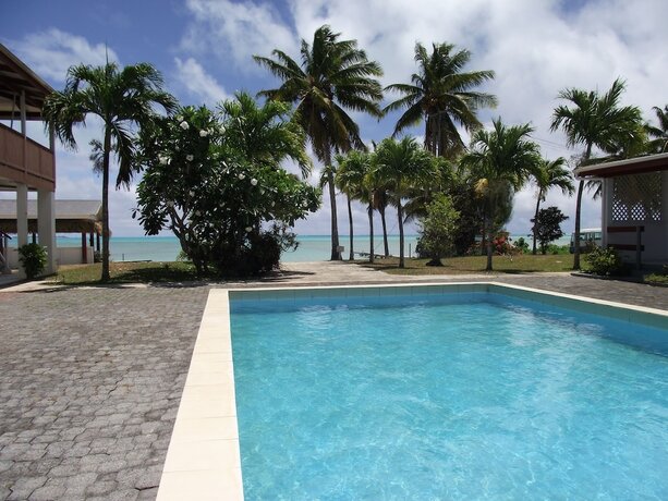 Imagen de la piscina del Motel Reef - Aitutaki. Foto 20