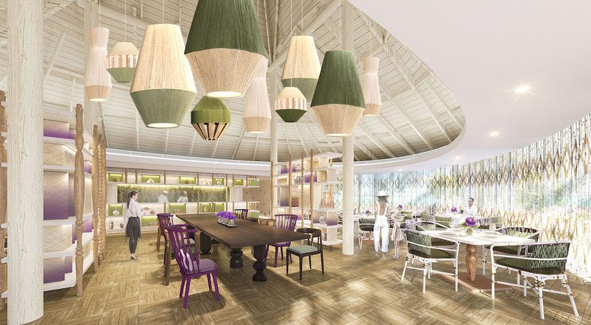 Imagen del bar/restaurante del Resort Centara Mirage Lagoon Maldives. Foto 2