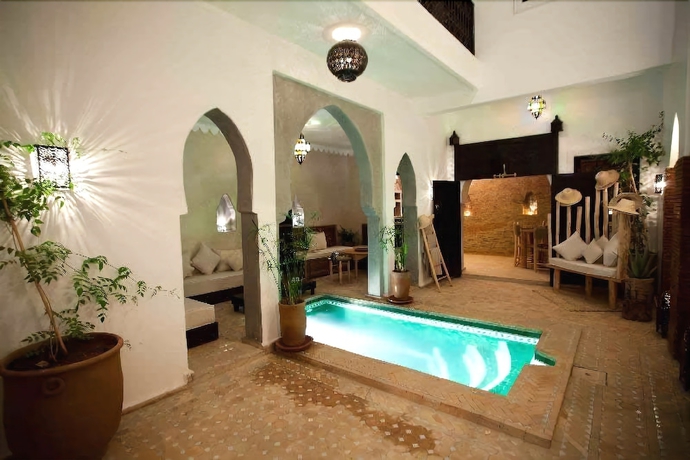 Imagen de la piscina del Riad Shambala, Marrakech. Foto 19