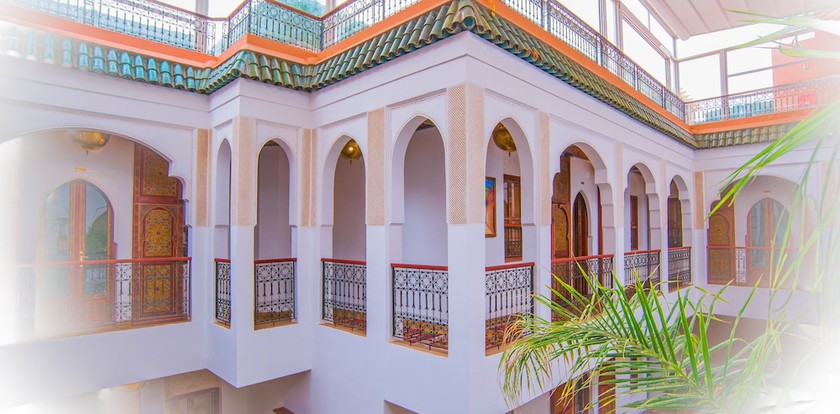 Imagen de los interiores del Riad la clé d'or. Foto 16
