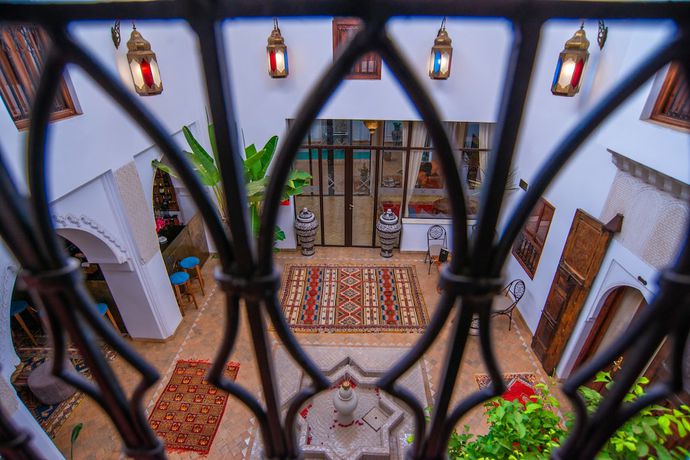 Imagen de los interiores del Riad la cl&eacute; d'or, Marrakech. Foto 14
