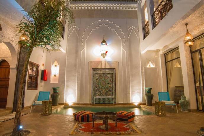 Imagen de los interiores del Riad la cl&eacute; d'or, Marrakech. Foto 17