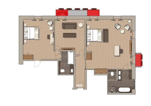 Suite con Balcón del hotel St Gotthard. Foto 6