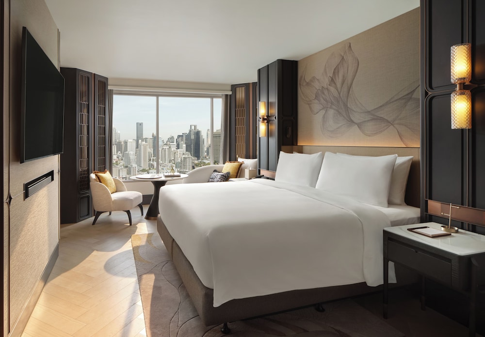 Habitación Deluxe, 1 cama de matrimonio grande del hotel Fairmont Bangkok Sukhumvit