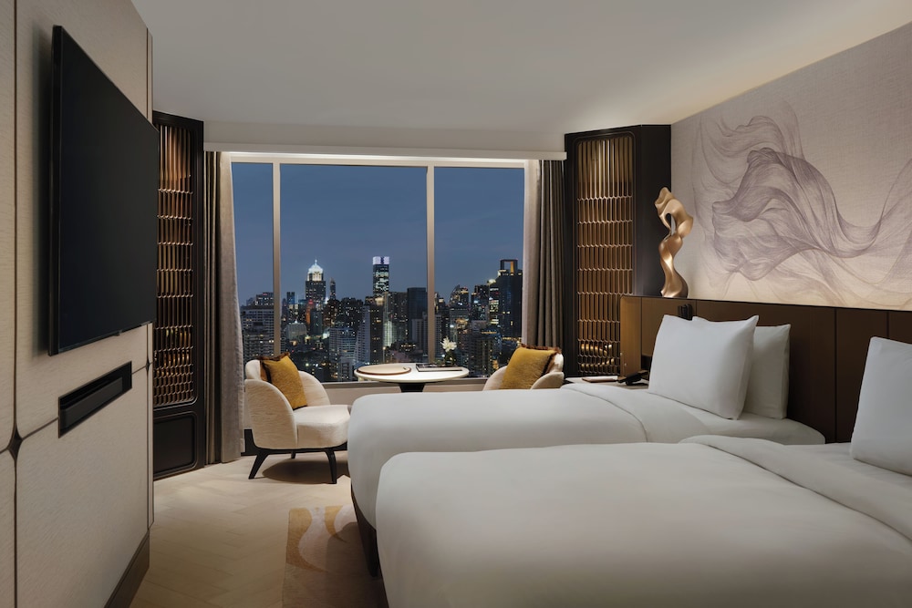 Fairmont Gold, Habitación Deluxe con 2 camas individuales, 2 camas individuales del hotel Fairmont Bangkok Sukhumvit