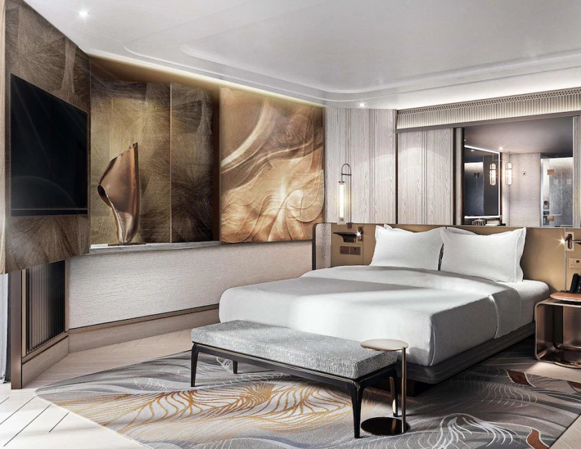 Fairmont Gold, Suite Business, 1 cama de matrimonio grande del hotel Fairmont Bangkok Sukhumvit. Foto 4