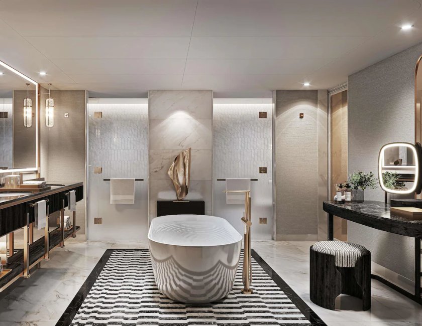 Fairmont Gold, Suite Business, 1 cama de matrimonio grande del hotel Fairmont Bangkok Sukhumvit. Foto 5