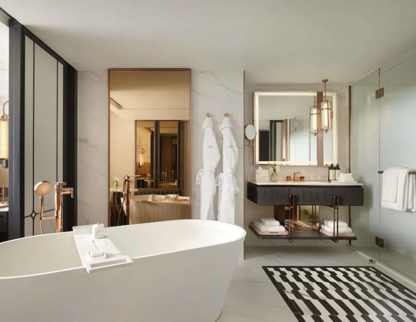 Habitación Deluxe con 2 camas individuales, 2 camas individuales del hotel Fairmont Bangkok Sukhumvit. Foto 7