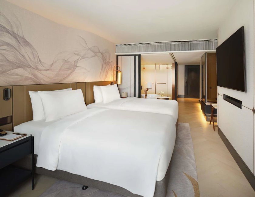 Fairmont, Habitación con 2 camas individuales, 2 camas individuales del hotel Fairmont Bangkok Sukhumvit. Foto 5