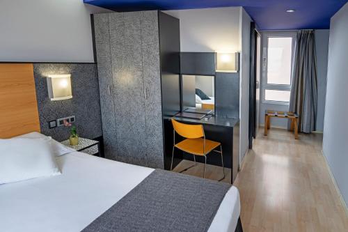 1 cama doble del hotel Faranda Pathos Gijon, Ascend Hotel Collection. Foto 2