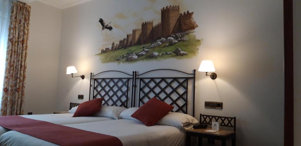 Habitación doble del hotel Palacio de Valderrabanos