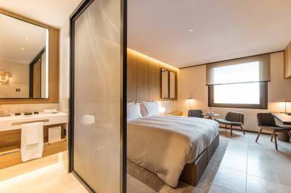 Habitación individual del hotel Grand Hyatt Barcelona. Foto 1