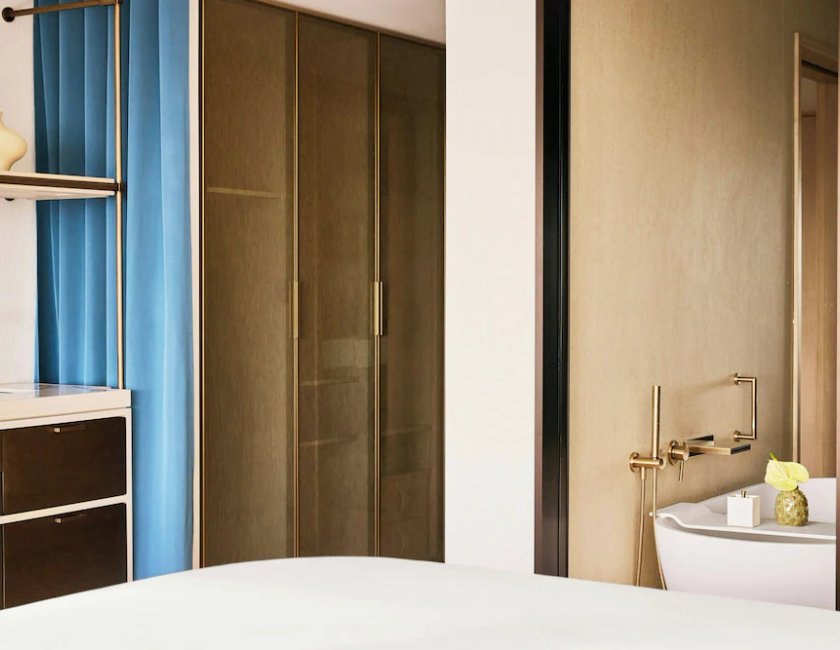 Habitación doble Vista Parcial Mar 1 Cama king Normal del hotel Arts Barcelona. Foto 3
