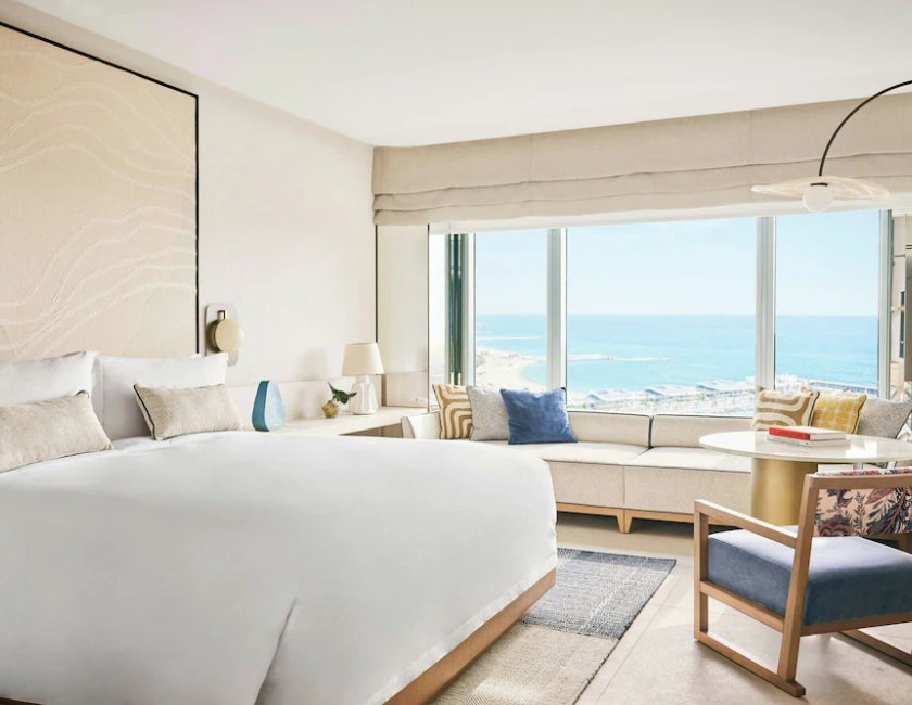Habitación doble 1 Cama king Vista ciudad Club del hotel Arts Barcelona