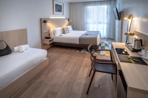 Habitación Doble Deluxe con vistas a la Rambla - 1 o 2 camas del hotel Serhs Rivoli Rambla