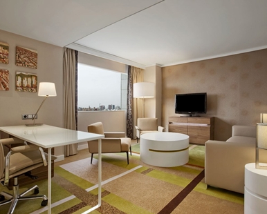 Junior suite del hotel Hilton Barcelona