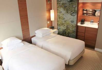 Habitación doble Business 2 camas del hotel Hilton Barcelona