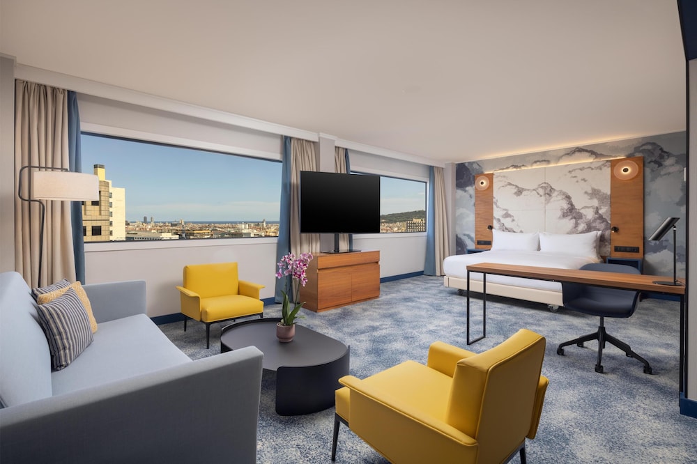 Suite, 1 cama de matrimonio grande con sofá cama (Master) del hotel Hilton Barcelona