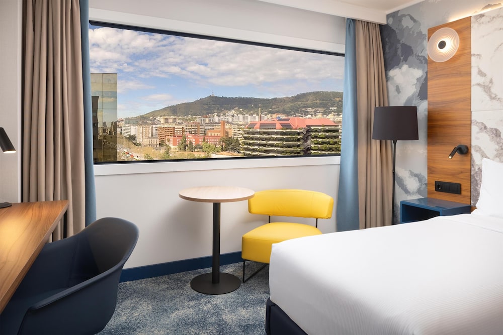 Habitación ejecutiva con 2 camas individuales, Acceso al salón del club del hotel Hilton Barcelona