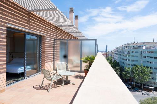 Habitación Doble con terraza - 2 camas del hotel Sant Pau. Foto 1