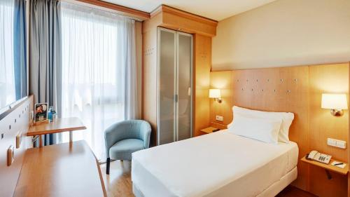Single room del hotel Sercotel Porta Barcelona