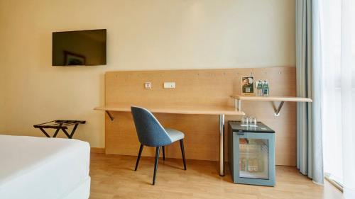 Standard Twin Room del hotel Sercotel Porta Barcelona. Foto 4