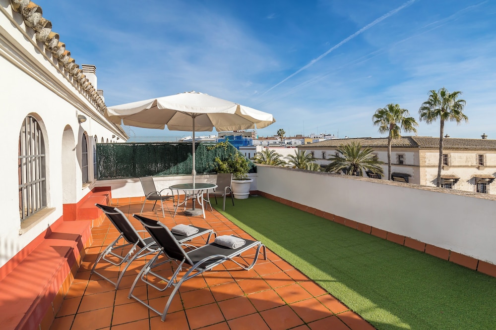 Habitación superior, terraza del hotel Jerez Centro