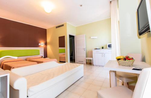 Habitación Cuádruple Superior del hotel Residence Ulivi E Palme