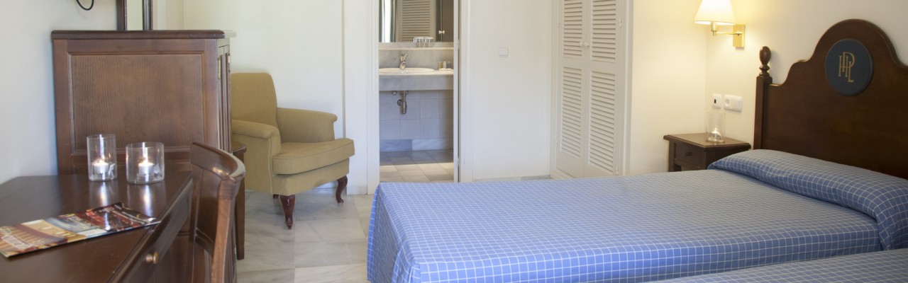 Habitación doble del hotel Playa de la Luz