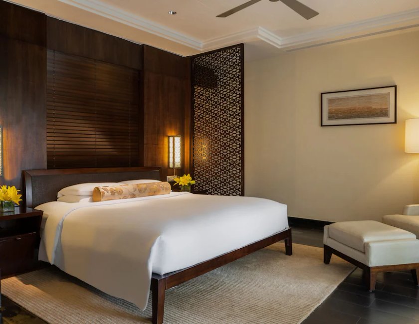 Habitación, 1 cama de matrimonio grande, balcón, vistas al jardín (Club Access) del hotel Grand Hyatt Goa. Foto 3