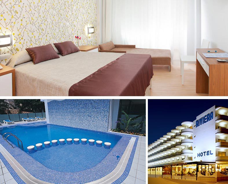 Habitación triple del hotel RH Riviera